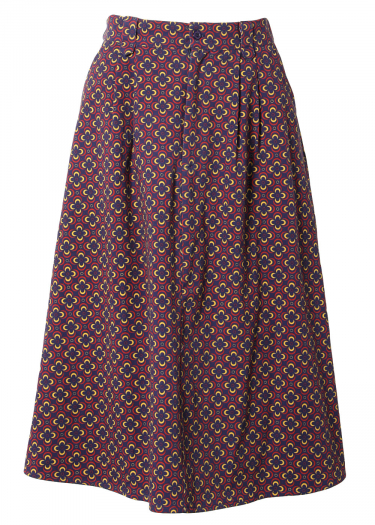 Midi geo print skirt